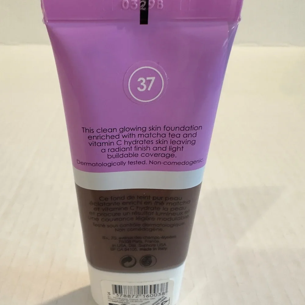 Sephora Collection Clean Glowing Skin Foundation Shade 37 1.01oz Radiant Finish